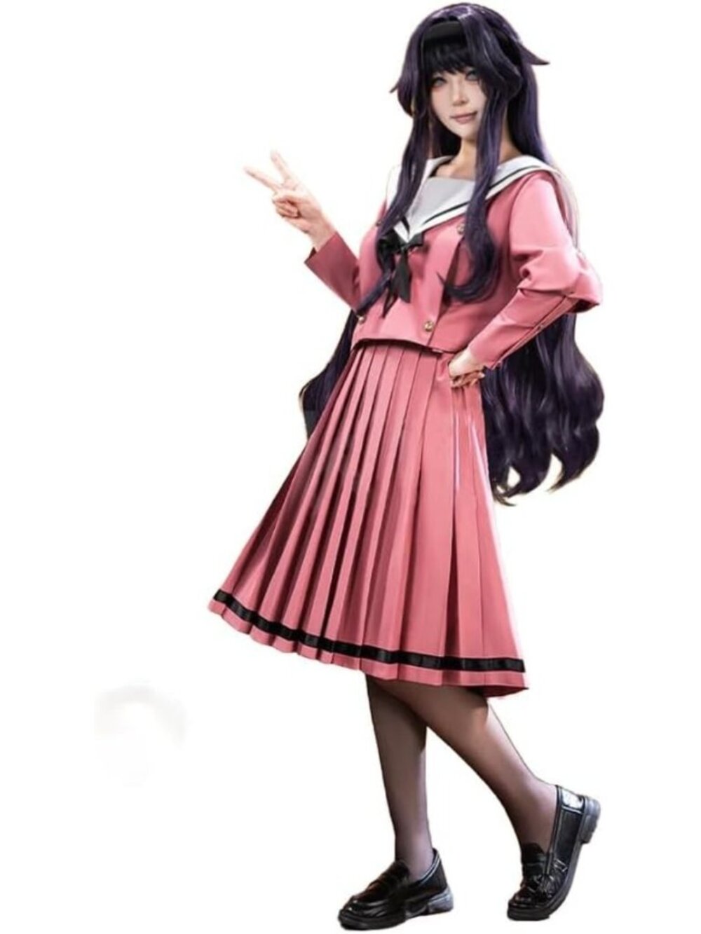 Japanese Pink School Uniform Dress Costume for Women - Cosplay & Halloween Party